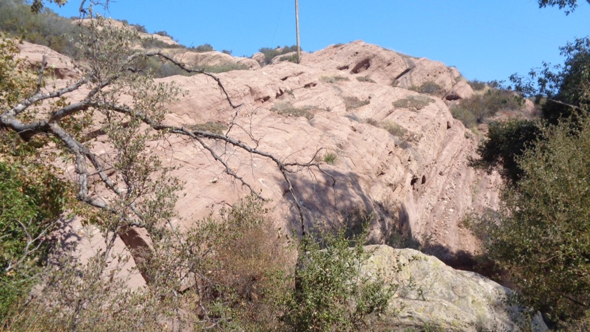 Sespe sandstone at Red Rock Canyon Park